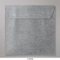 130x130 mm envelope com textura - cinzento médio