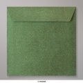 155x155 mm envelope com textura - verde floresta