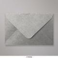 62x94 mm Strieborná Štruktúrovaná Obálka