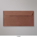 110x220 mm (DL) Hnedá Štruktúrovaná Obálka