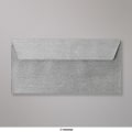 110x220 mm (DL) Strieborná Štruktúrovaná Obálka