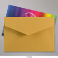 62x94 mm Gold V-flap Peel & Seal Envelope