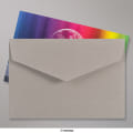 62x94 mm Silver V-flap Peel & Seal Envelope