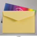 62x94 mm Yellow V-flap Peel & Seal Envelope