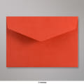 114x162 mm (C6) envelope com aba em pico - vermelho