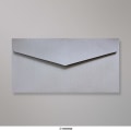 110x220 mm (DL) envelope com aba em pico - Prata