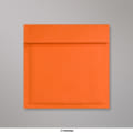 165x165 mm Orange kraft-bubbelpåse