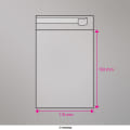 162x119 mm bolsa celofane clara
