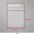 68x68 mm bolsa celofane clara