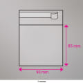 85x90 mm bolsa celofane clara