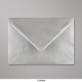 133x184 mm Strieborná metalická obálka