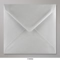 155x155 mm envelope metálico - prata