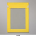 229x162 mm (C5) Tmavožltá obálka s kartónovou zadnou stenou