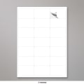 63.5x38.1 mm (A4) Etiquetas resistentes - branco
