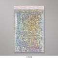 324x230 mm (C4) Silver Holographic Gloss Metallic Bubble Bag