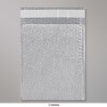 250x180 mm Metallic Brushed Silver Aluminium Bubble Bag