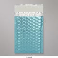 145x90 mm Ice Blue Metallic Matt Bubble Bag