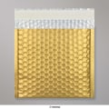 165x165 mm Gold Metallic Matt Bubble Bag