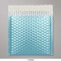 165x165 mm Blue Metallic Matt Bubble Bag