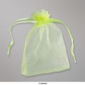 90x70 mm Apple Green Organza Bag