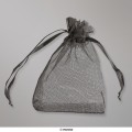90x70 mm Black Organza Bag