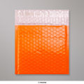 165x165 mm Orange polyglansad bubbelpåse