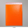 340x240 mm Orange Poly Gloss Bubble Bag