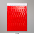 340x240 mm Červená lesklá polyetylénová bublinková obálka