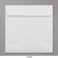 170x170 mm Witte parelmoer-envelop