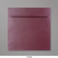 170x170 mm Aubergine parelmoer-envelop