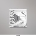 165x165 mm bolsa de papel de prata - prateado