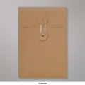 229x162x25 mm (C5) String & Washer Manilla Gusset Envelope