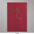 229x162x25 mm (C5) String & Washer Red Gusset Envelope