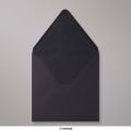 160x160 mm envelope preto forrado + papel fancy preto