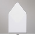 160x160 mm envelope branco forrado + papel fancy branco