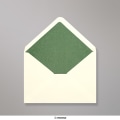 162x229 mm (C5) envelope marfim forrado + papel fancy verde