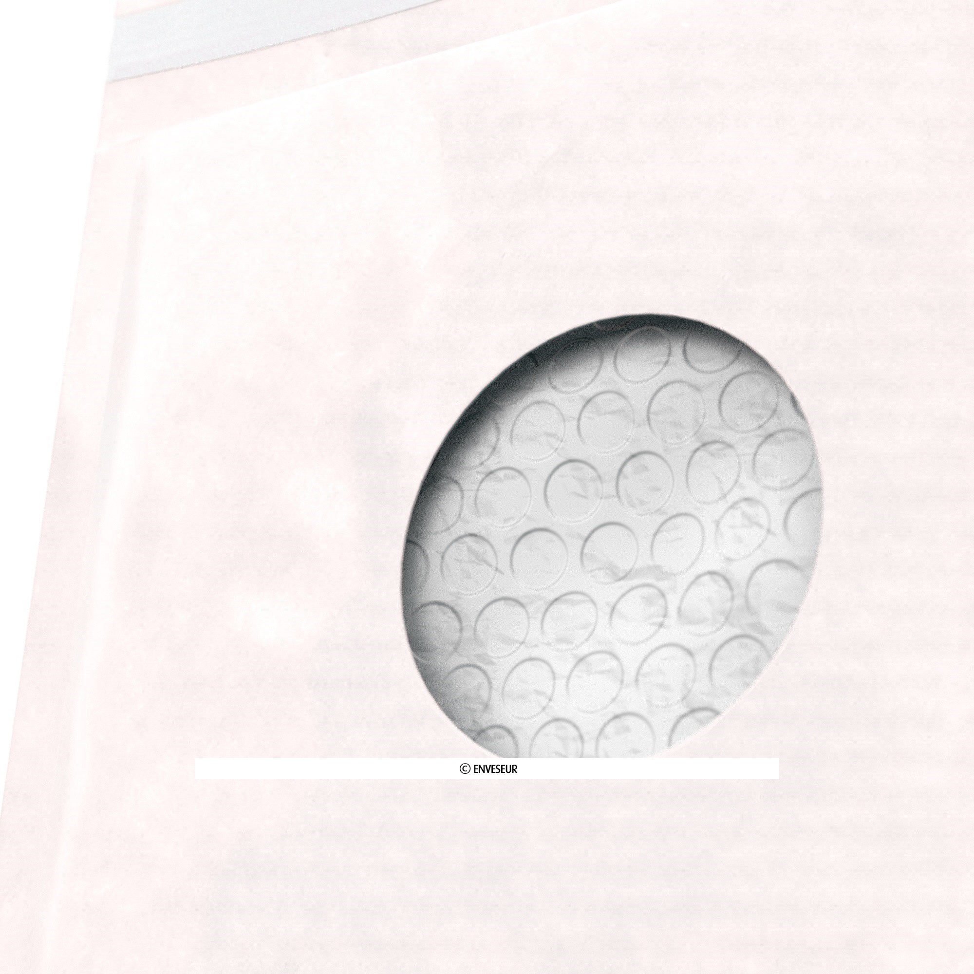 AIRPRO Boîte de 100 pochettes à bulles d'air en Kraft Blanc, fermeture auto- adhésive, Format 22 x 26,5 cm