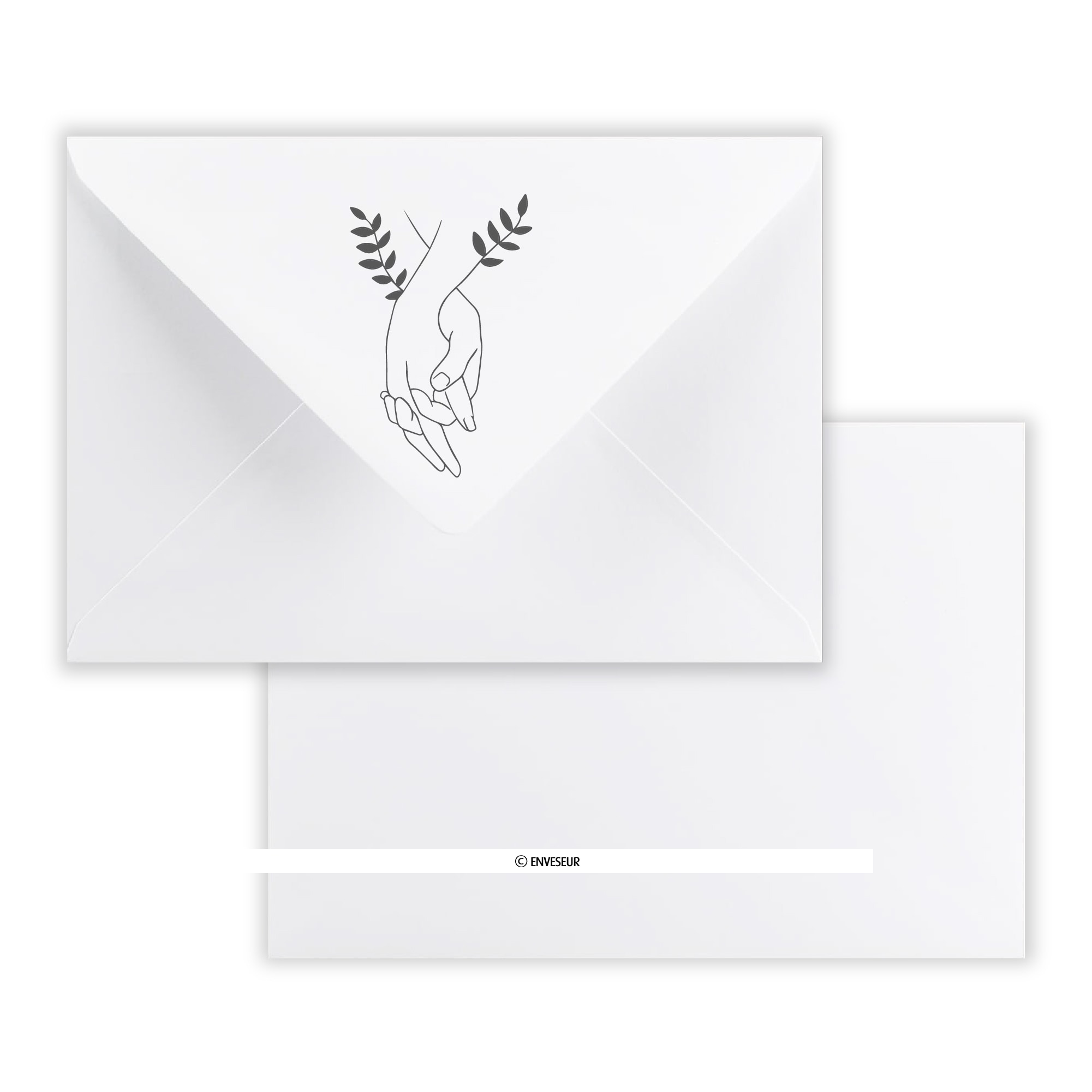 Enveloppe blanche 13x18cm de mariage - Le Comptoir du Bonheur