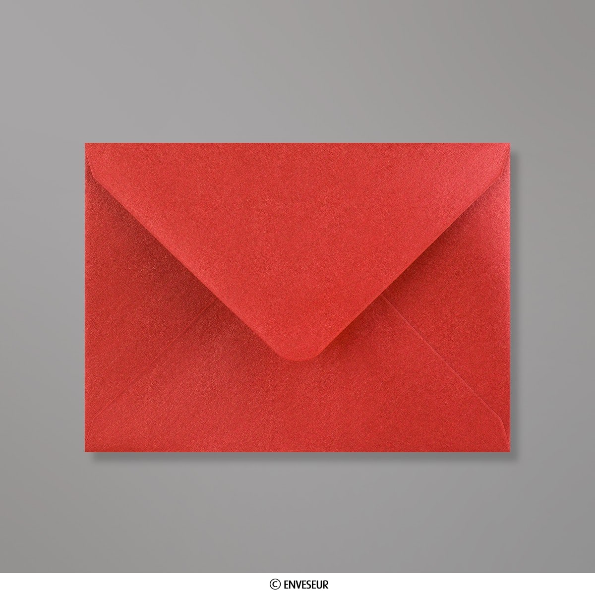 50 enveloppes carrées de Luxe - 14x14cm - Rouge - 110grammes