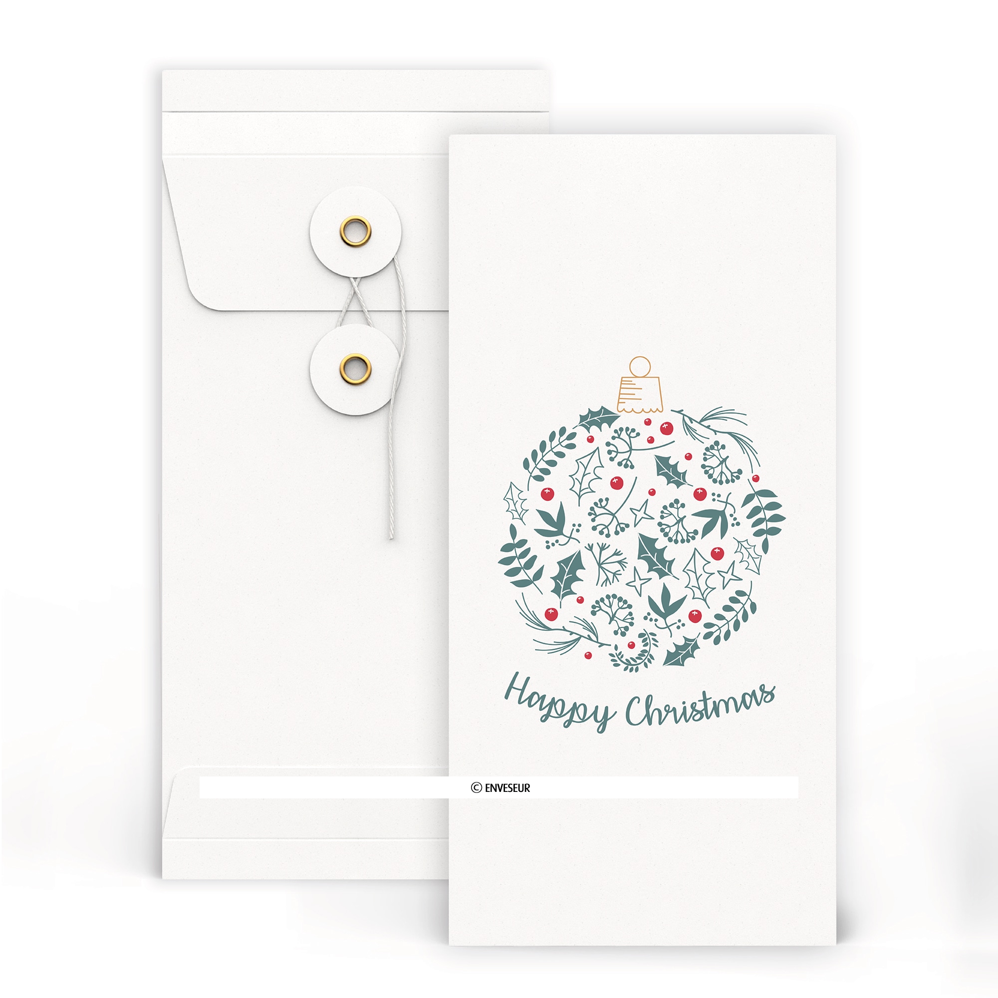 Envelopes de Natal ''Happy Christmas'' envelopes.pt