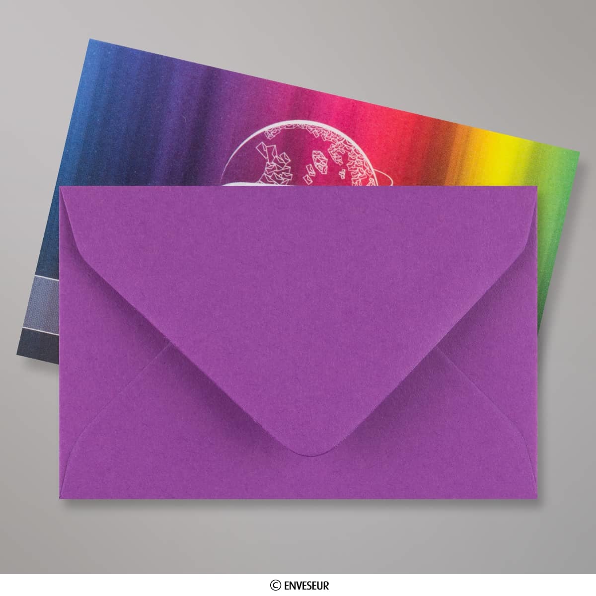 62x94 mm Enveloppe violette X2362 Enveloppes France