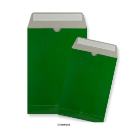 Envelopes de cartão cor verde