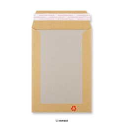 envelope manilla com cartolina ao dorso