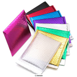 Bolsas metálicas com bolhas