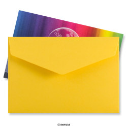 62 x 94 mm Žlté miniatúrne obálky