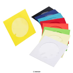 Papieren cd-enveloppen met venster