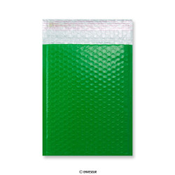 Green Poly Gloss Bubble Bags