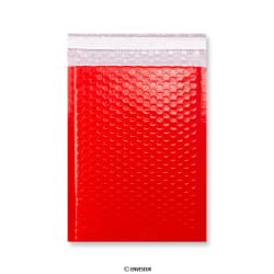 Red Poly Gloss Bubble Bags