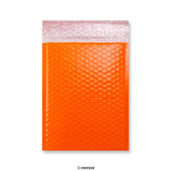 Orange Poly Gloss Bubble Bags