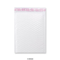 White Poly Gloss Bubble Bags